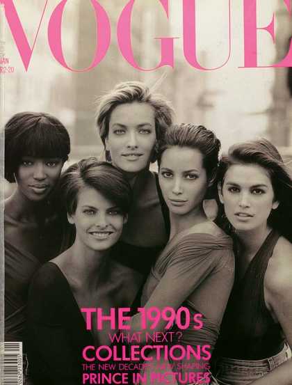 vogue 139 1990 História da Moda através das capas da revista Vogue fotos