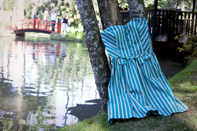 vestido listrado verao 2010