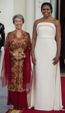 michelle obama vestido de festa looks mulheres maduras