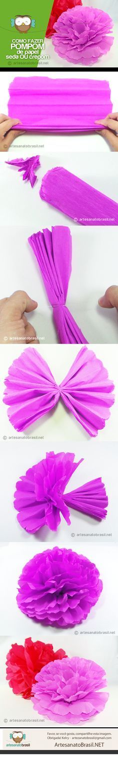 Festas Juninas - Como fazer flores em papel seda e pompons para decoração  das festas de São João | Fashion Bubbles