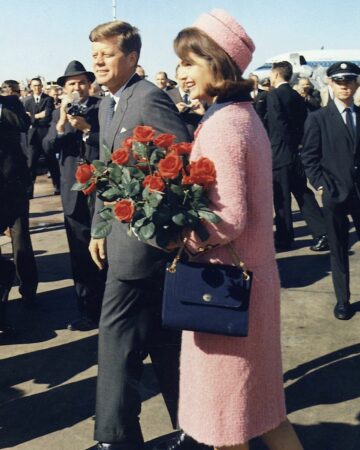 Jackie e John F. Kennedy em 1963. 