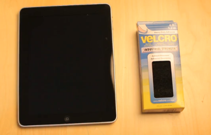 iPad + Velcro