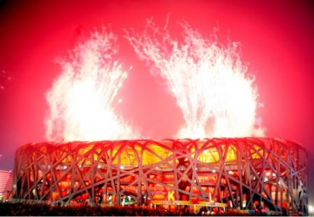 O grande show da cerimônia de abertura das Olipíadas 2008 na China