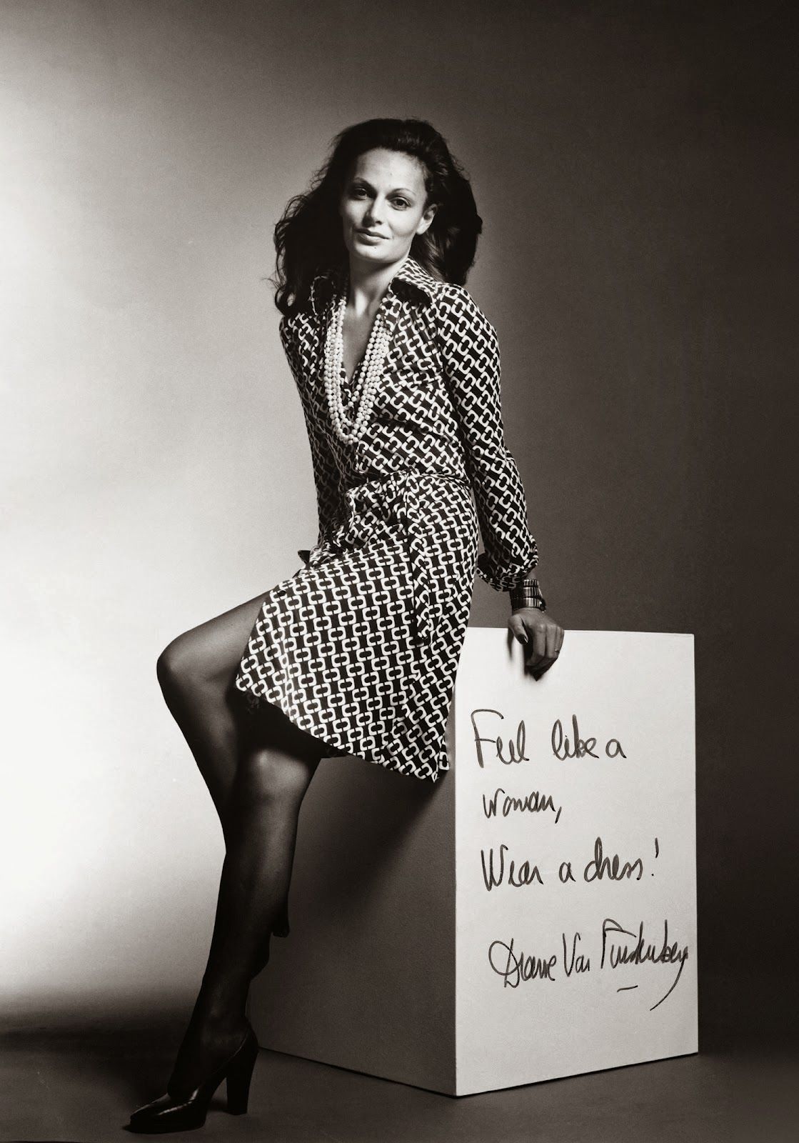 Foto Diane von Furstenberg  de vestido envelope 