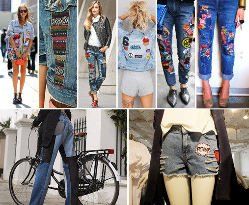 O Jeans do Verão 2017 – Patch e patchwork viram febre no street style. Veja fotos com tendências e ideias de customização