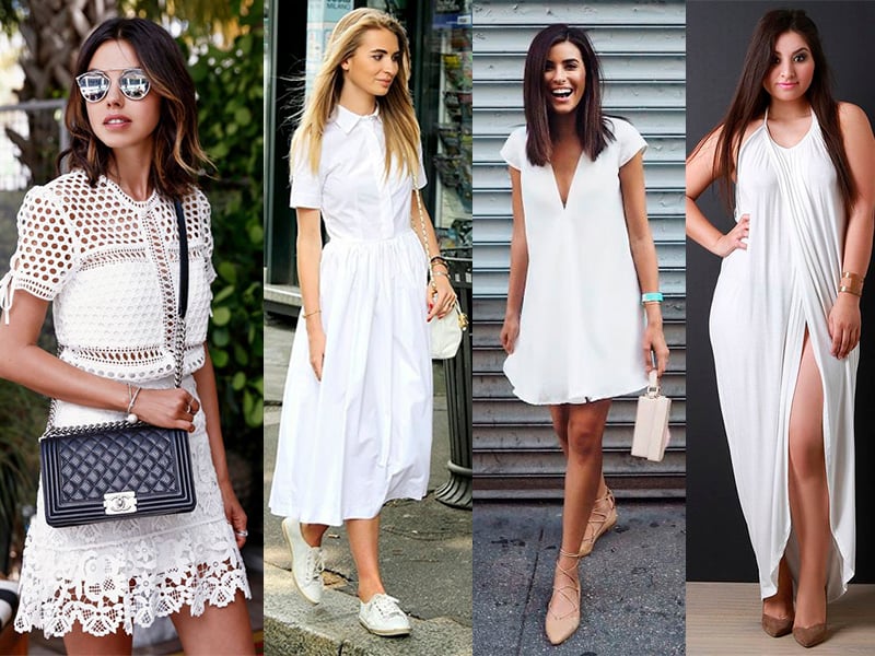 Vestidos brancos para o Verão 2018 – Confira os modelos que estão em alta, com 40 ideias + looks das celebridades para inspirar