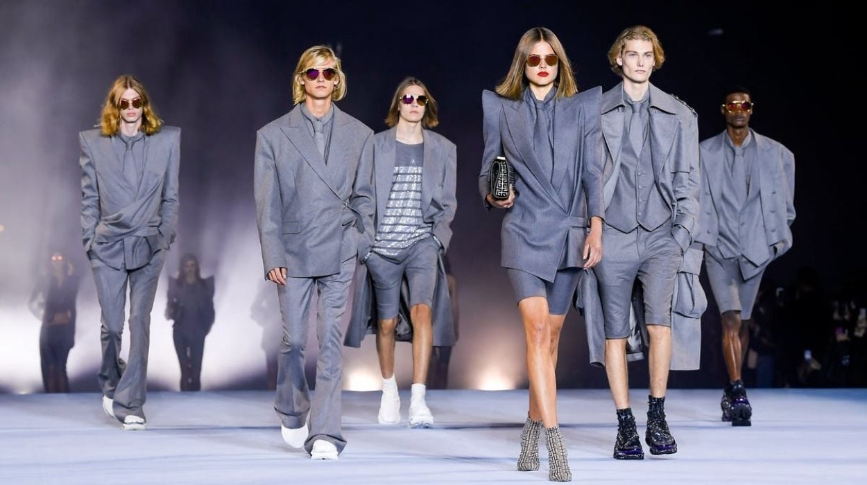 Verão 2022 – Balmain SS21: Ombreiras, brilho e neon são os destaques da marca na Paris Fashion Week