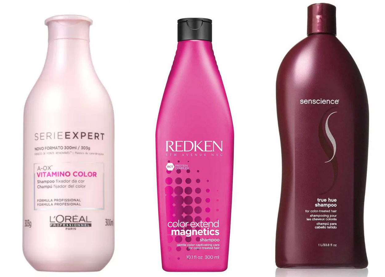 TOP 3 shampoos para cabelos coloridos