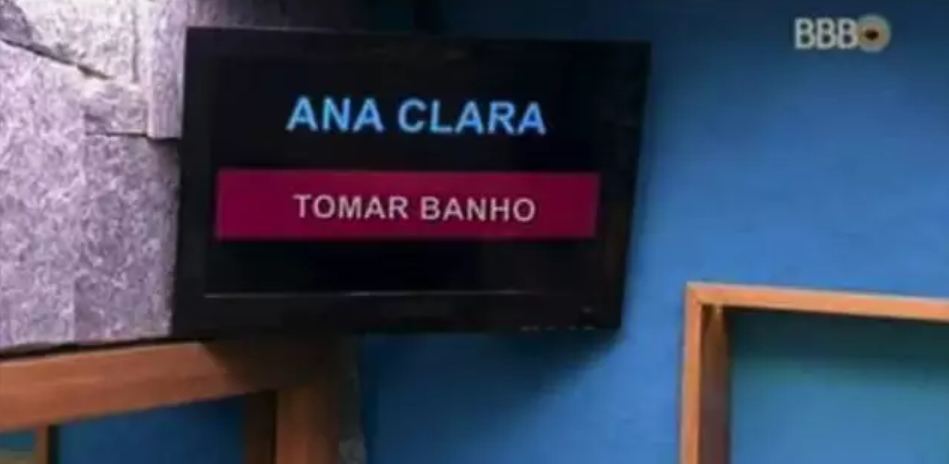 A produção mandou Ana Clara tomar banho