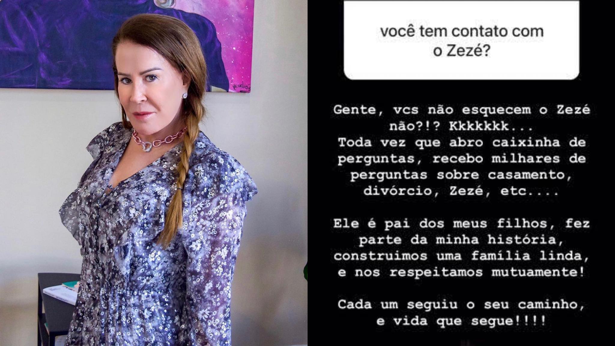 Zilu Godoi fala de sua relação com Zezé Di Camargo (montagem: Fashion Bubbles)