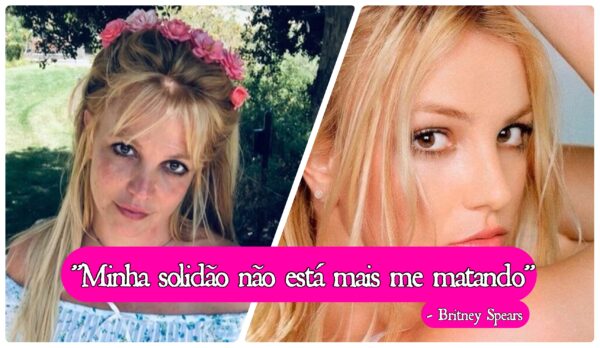Foto e frase citada por Britney Spears.