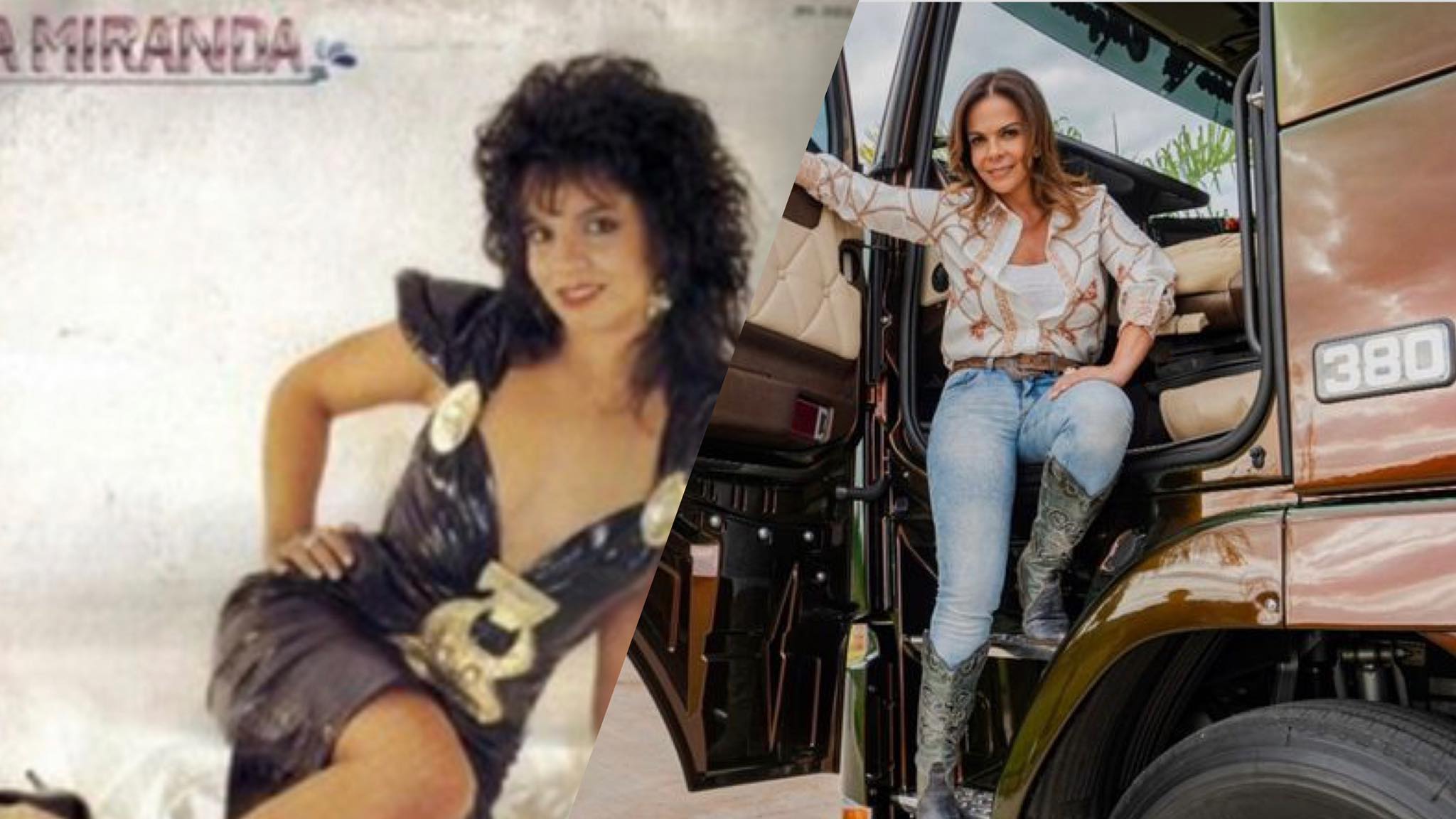 Sula Miranda foi a Rainha dos Caminhoneiros entre as décadas de 80 e 90 (montagem: Fashion Bubbles)