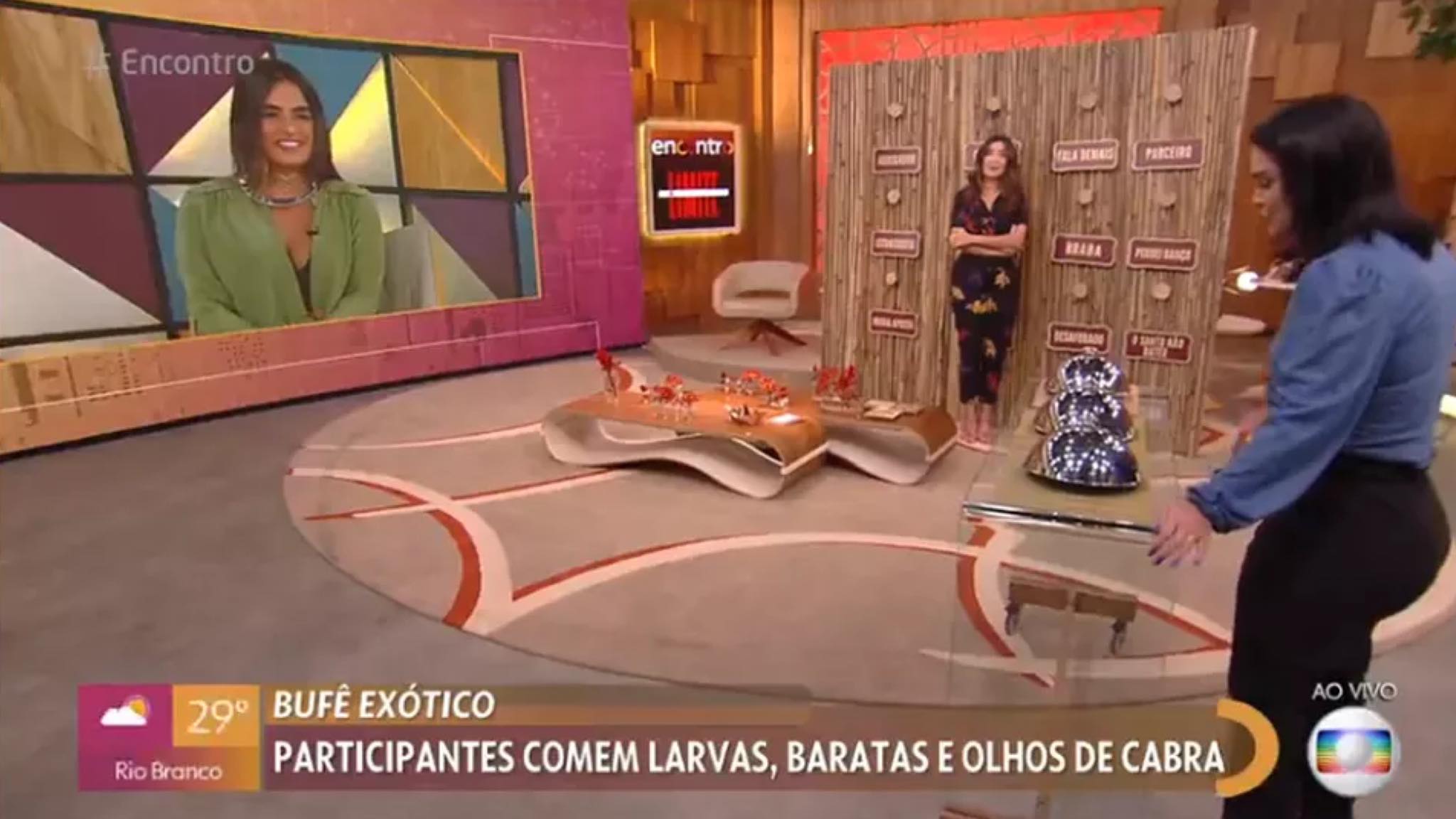 Carol Peixinho participa do Encontro com Fátima. Fonte: Reprodução/Globo