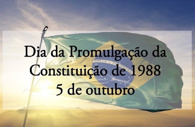 5 de outubro Dia da Promulgação da Constituição de 1988