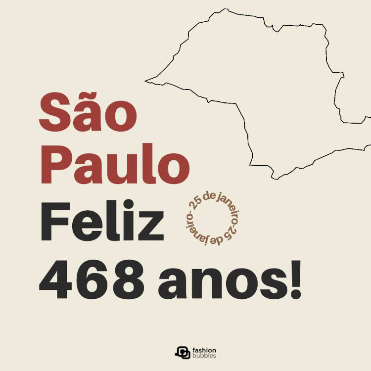 Aniversário de São Paulo 25 de janeiro