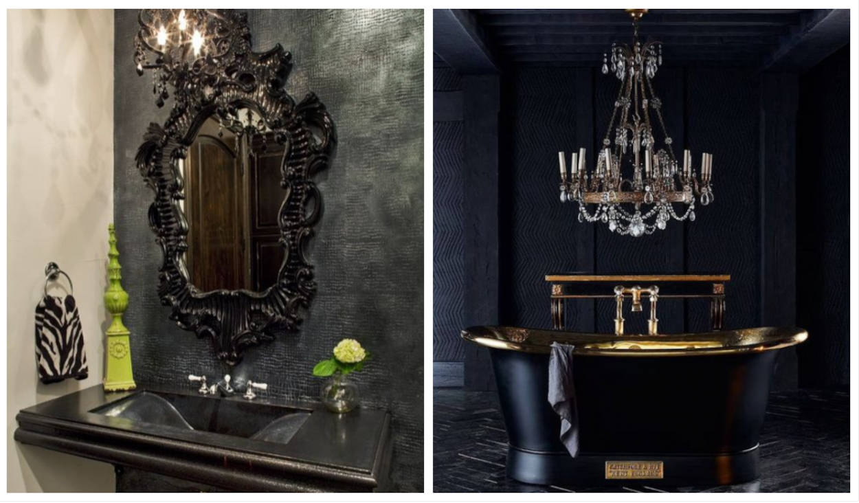 Banheiro gótico: 20 fotos de decoração para se inspirar