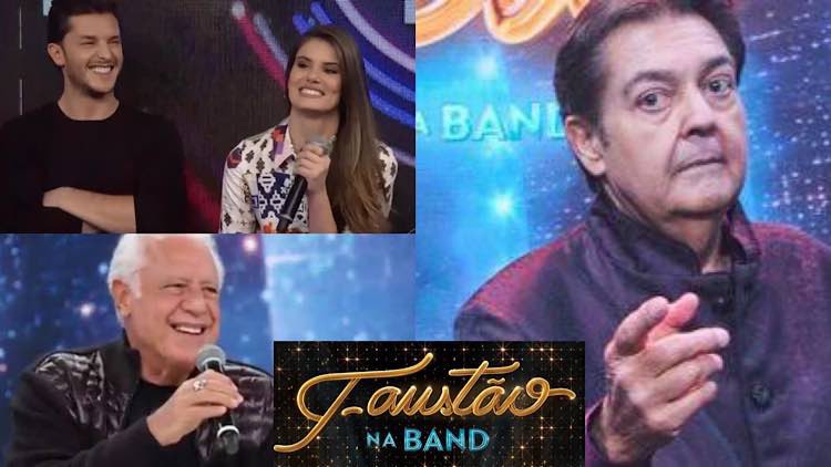 Faustão “mira” SBT mas acerta a Globo ao levar Antonio Fagundes e Camila Queiroz em sua estreia