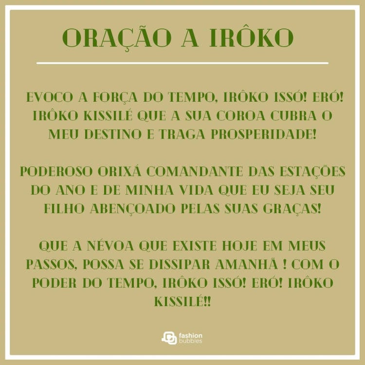 Oração para Irôko