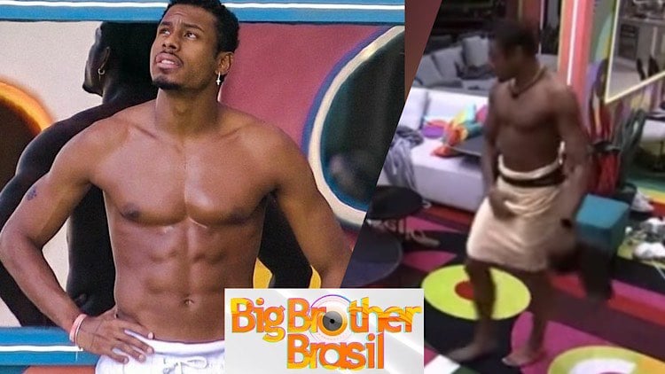 BBB – Paulo André é flagrado só de toalha e volume chama atenção: “Tá com a mala pronta”