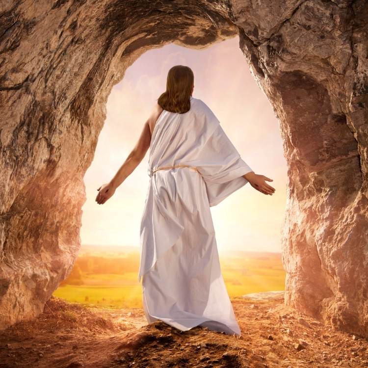 Foto de imagem de Jesus Cristo ressuscitado, Páscoa.