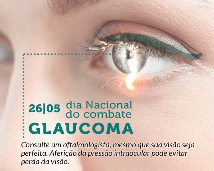 Foto sobre o dia de hoje, combate ao glaucoma.