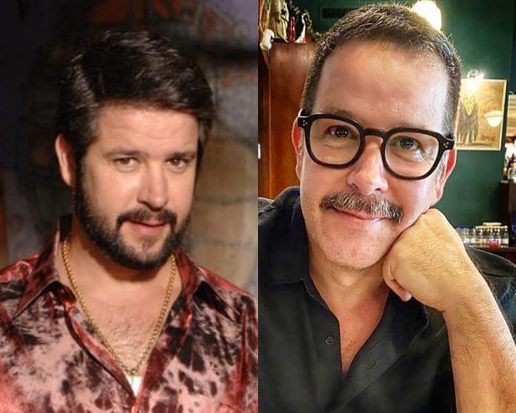 Foto do ator Murilio Benício antes e depois.