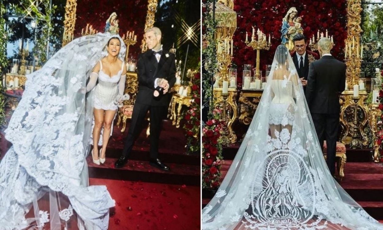Vestido de Kourtney Kardashian: veja detalhes do traje de casamento + looks dos convidados