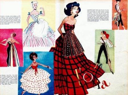 Ilustração de Alceu Penna nos anos 50