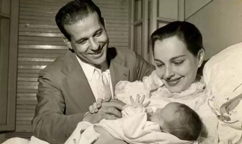 João Goulart e Maria Thereza Goulart com o filho recém-nascido, em 1956. 