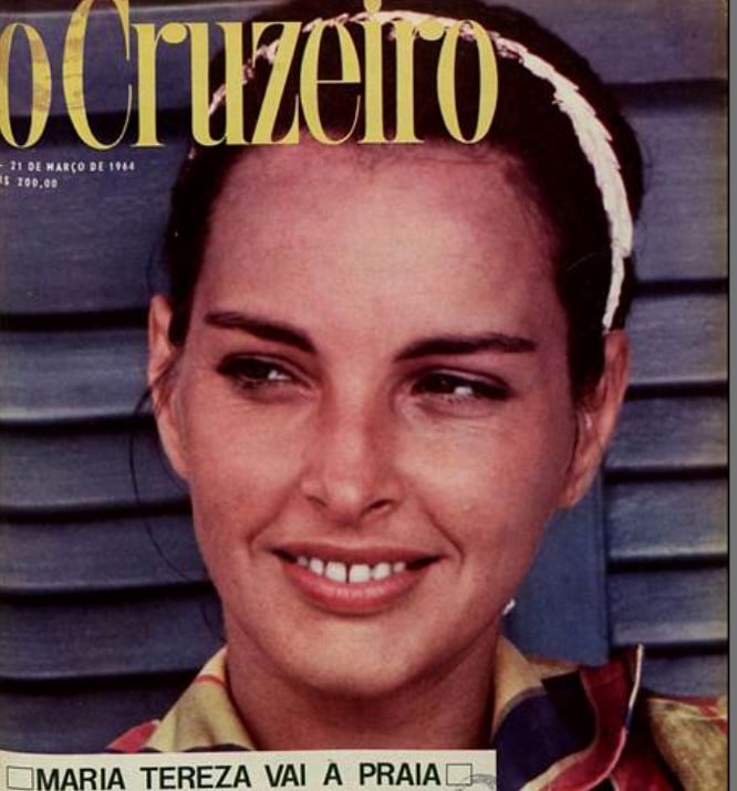 Maria Thereza Goulart na revista O Cruzeiro, em 1964.