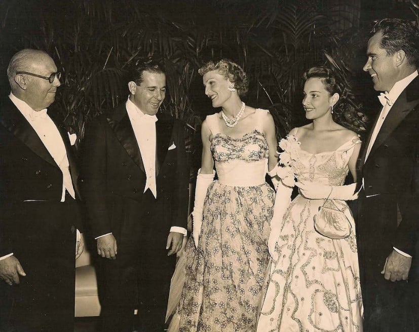 Visita de João Goulart e Maria Thereza Goulart aos Estados Unidos, em 1956. 