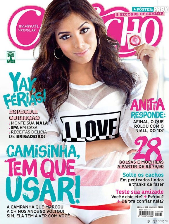 Capa da Revista Capricho com Anitta.