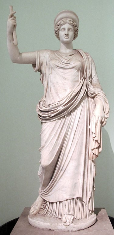 Estátua da deusa grega Hera, cópia romana de cerca de 100-150 d.C. 