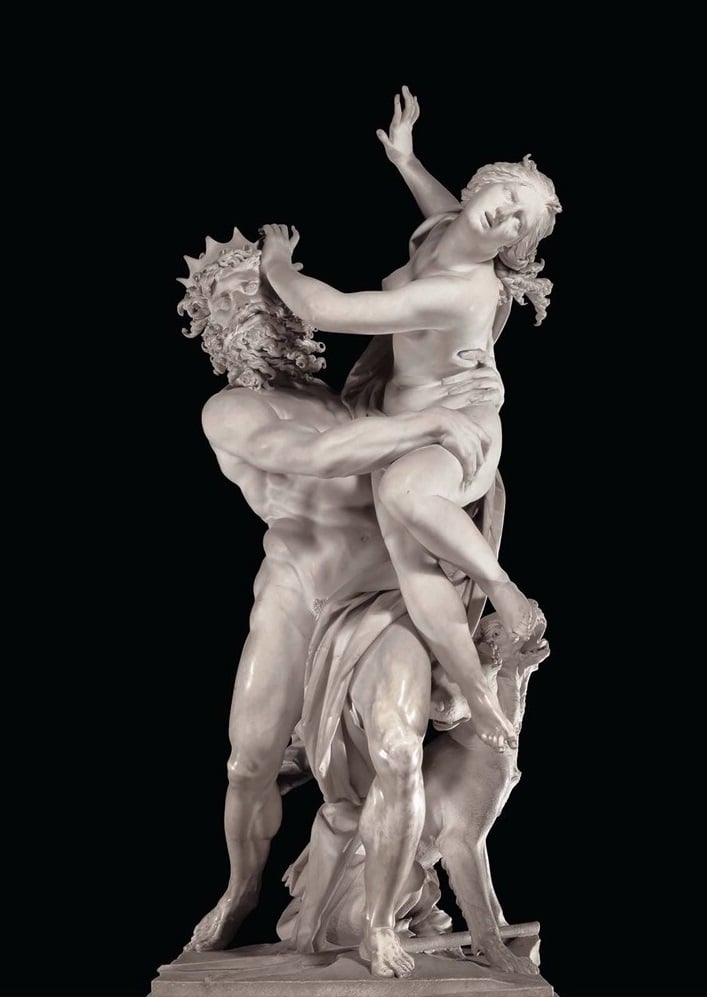 O rapto de Proserpina (Perséfone), de 1621/1622. Crédito: Gian Lorenzo Bernini