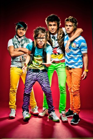 Reebok nos pés da banda Restart