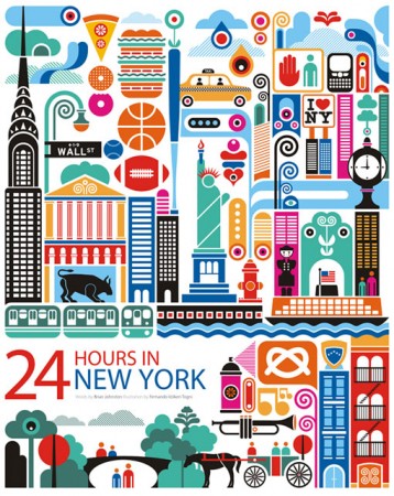 Ilustração – 24 Horas em diversas cidades do mundo
