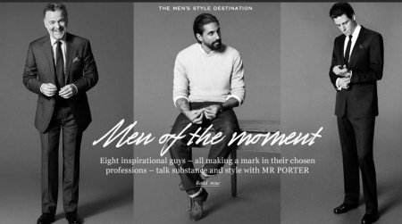 Net-a-Porter lança o Mr Porter, site exclusivo para homens