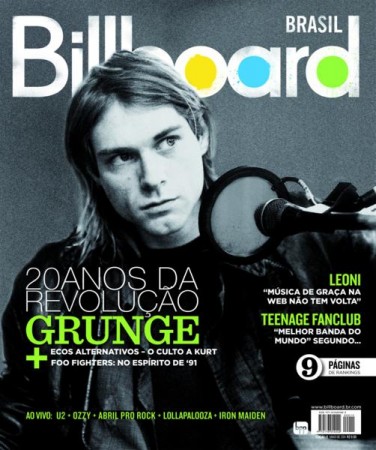 Billboard Brasil de maio celebra a revolução grunge