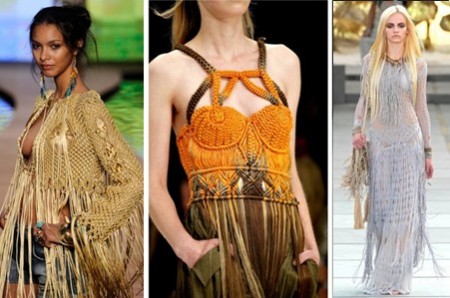 Macramê – Os nós das tramas artesanais ressurgem em produções cheias de estilo: Tendências 2012