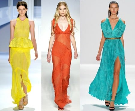 Vestidos de festa coloridos para o Verão 2012 – Exuberância e beleza para madrinhas e formaturas