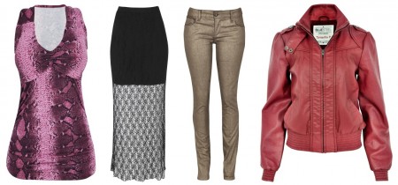 Renner Inverno 2012 – Rendas, metalizados, couro e animal prints compõem moda jovem feminina