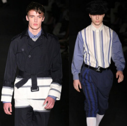Malha reciclada na coleção masculina Alexandre Herchcovitch no SPFW