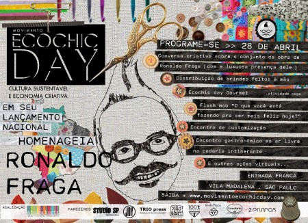 Movimento Ecochic Day chega em São Paulo com Ronaldo Fraga e maratona de ações sustentáveis