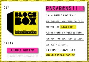 Bubble Hunter agora no Blogs Box