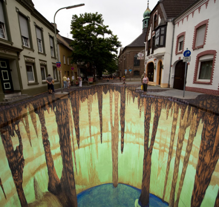 O alemão Edgard Mueller, conhecido por suas pinturas em 3D, fará obra ao vivo na Cidade Universitária em SP