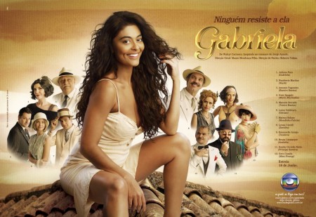 Juliana Paes revive cena clássica de ‘Gabriela’ em campanha publicitária da novela