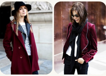 Burgundy é a nova cor queridinha da moda