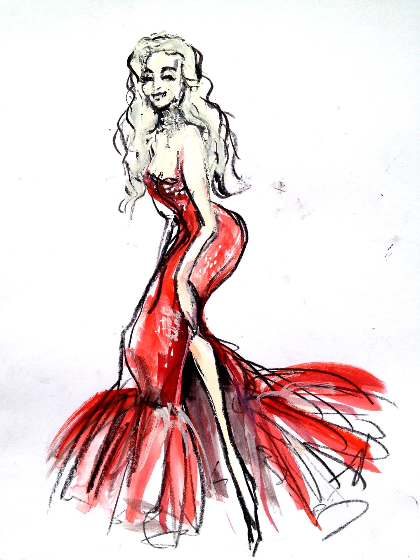 Ilustração de Dee Milo por Luma Rouge, intitulada "The Venus of Dance". 