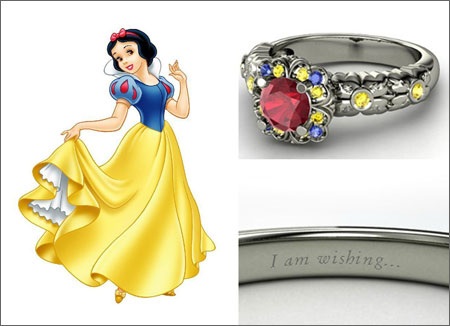 Conheça a coleção de alianças de casamento das princesas da Disney