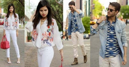 White Denim: Jeans branco é uma das principais tendências de Verão 2014 no feminino e masculino